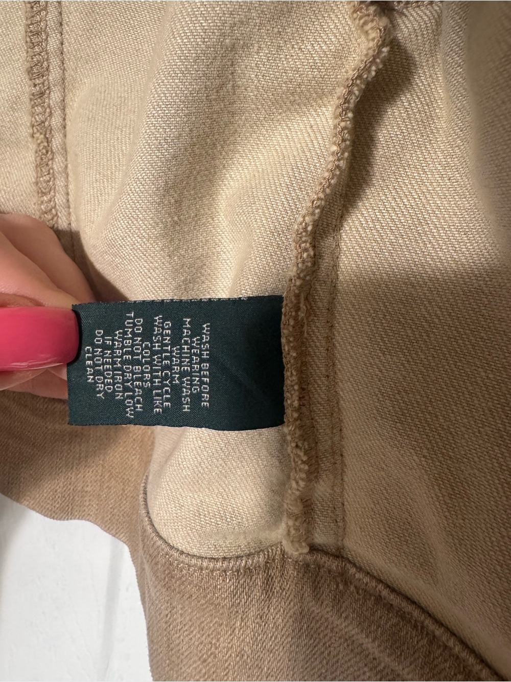 Ralph Lauren Tan Denim Jacket - Picture 9 of 10